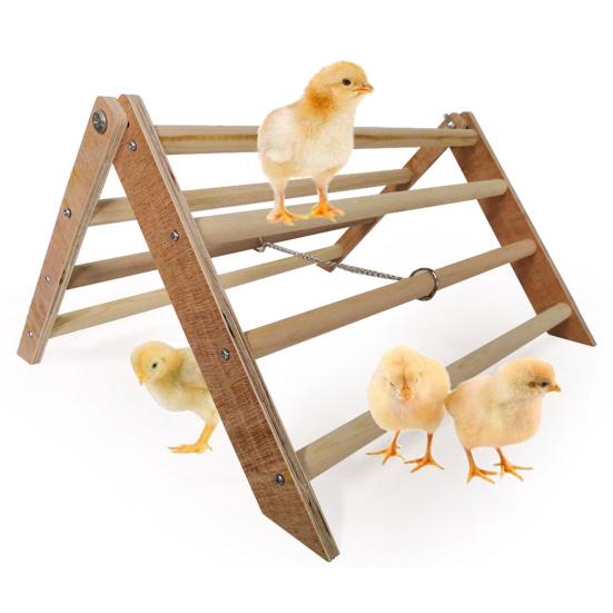 Snadno instalovatelné bidlo pro papouška, užitečný kreativní protiskluzový dřevěný stojan pro domácí mazlíčky a kuřata