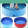 Large Dog Swim Pool Foldable Pet Bath Tub Pvc Material Blue/red