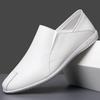 Men S Breathable Slip On Driver Shoes Soft Sole Business Casual Loafers Black
