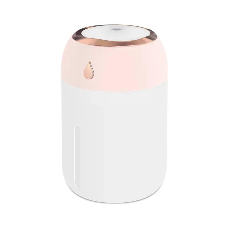 Mini Humidifier USB Plug Nanoscale Silent Streaming Ambient Light 330ML Mist Adjustable Portable For Car Office Household