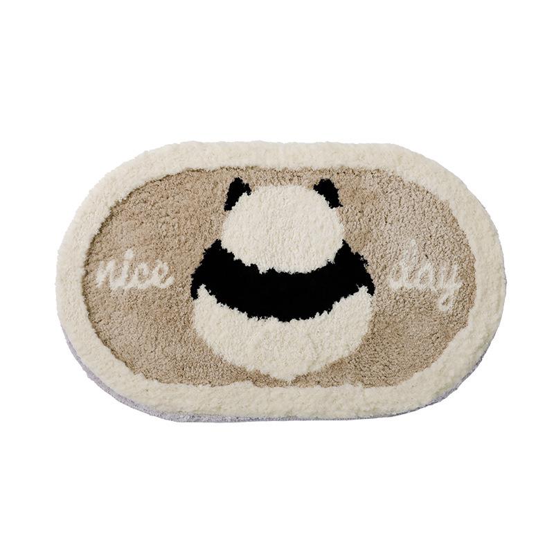 Cartoon Bathroom Carpet Absorbent Soft Floor Mat, Bedroom Bedside Decorative Floor Mat 40*60cm