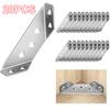 20/40pcs Stainless Steel Angle Bracket Universal Furniture Right Angle Fixed Bracket Cabinet Trapezoidal Layer Board Connector