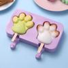 Easy Release Ice Cream Mold Silicone Ice Pop Tray Reusable Popsicle Mold