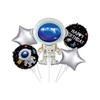 Space Astronaut Party Set: Bunting, Napkins, Plates, Tablecloth, Cutlery & Cards