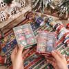 12 Rolls Vintage Christmas Washi Tape Set 4 Sizes Decorative Scrapbooking Santa Claus Tape Decorative Masking Adhesive Tapes