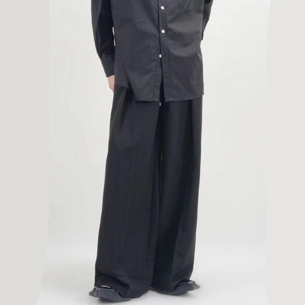 Spodnie Męskie Moda Casual Jednolite High Street Proste Hip-hop Szerokie Nogawki Spodnie Pasujące do Wszystkiego Styl Koreański Luźny Temperament College Nowe