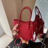 Popular small bag women's new versatile messenger bag high-end handbag bucket bag