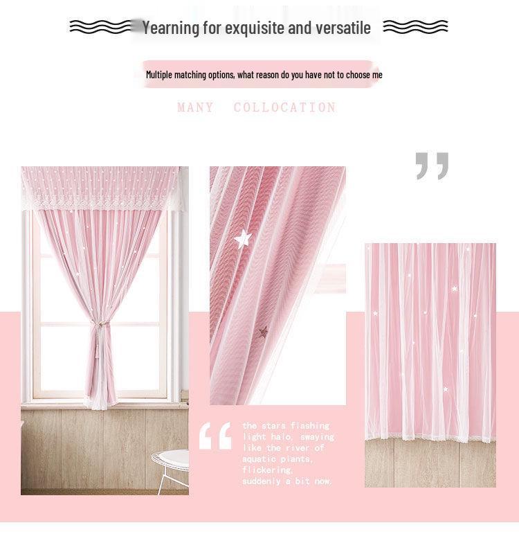 Self-Adhesive Blackout Velcro Curtain with Header for Balcony, Bedroom, Bay Window