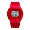 Waterproof LED Matcha Green Sports Watch: Compact, Youthful & Multi-functional