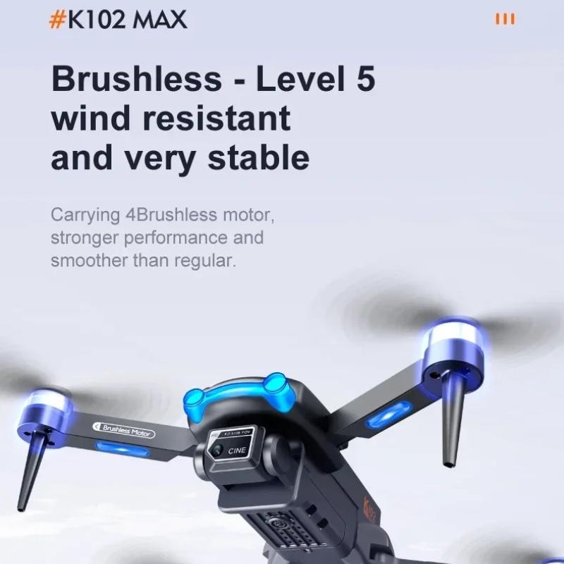 New K102 Max Mini Drone 8K HD Camera Optical Flow Drones Aerial Photography Quadcopter 360° Intelligent Obstacle Avoidance 5G WIFI FPV Dron RC Toy UAV