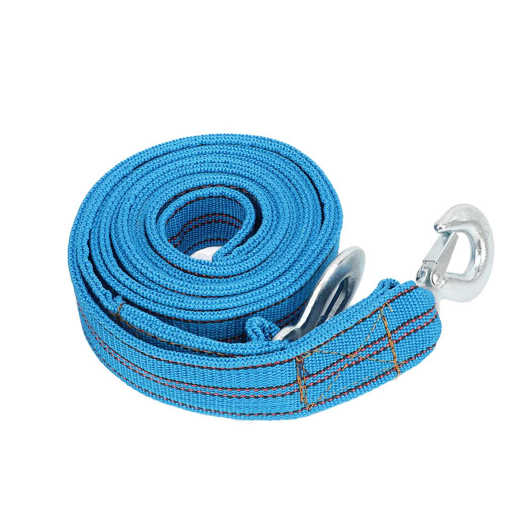 Tow Strap with Hook 13ft Length 5 Ton Load High Strength Nylon for Automobile SUV RV Trailer ATV