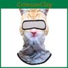 3d Animal Pattern Face Mask With Sun Protection For Outdoor Water Activities