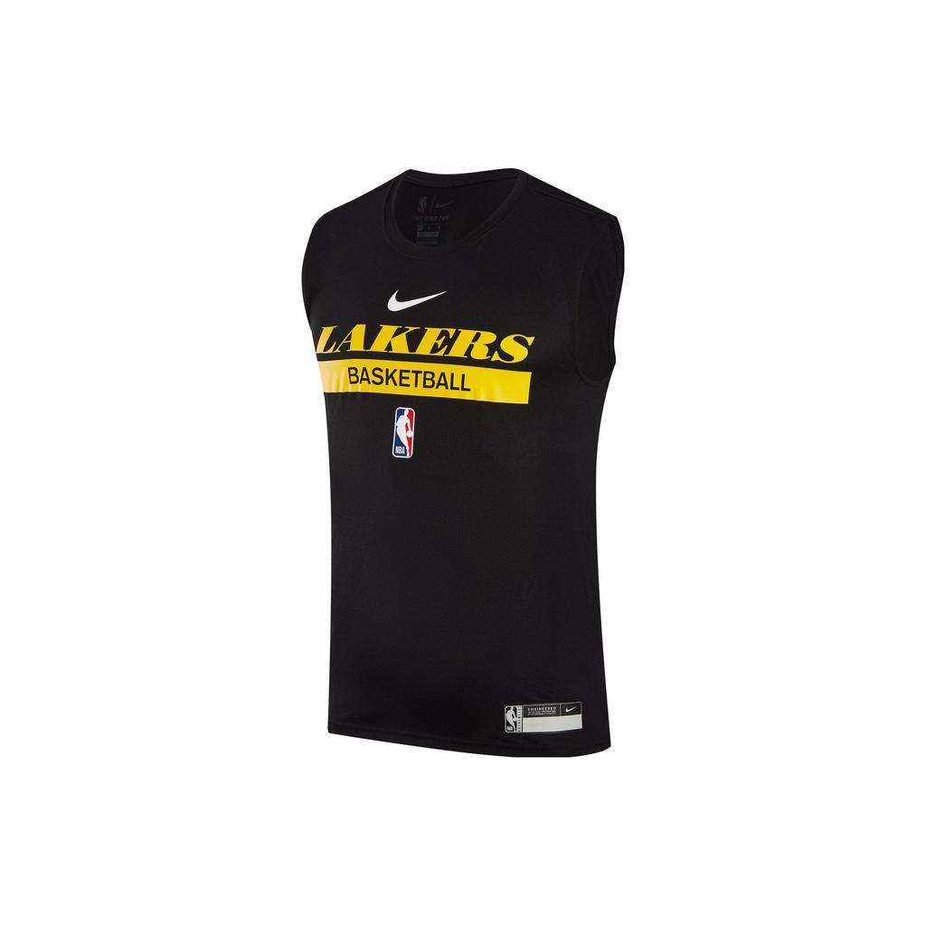 Nike NBA Logo Print Basketball Jersey, Los Angeles Lakers Edition Men Tops Black DR6771-010