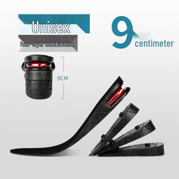 Breathable Air Cushion Height-Increasing Insoles for Men & Women - Shock-Absorbing, Soft, Trim-to-Fit.