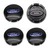 ABS 65mm Car Styling Wheel Center Hub Cap Emblem Logo Hub Cap Silver For Ford Fiesta Mondeo Fusion Explorer Escape Car Styling