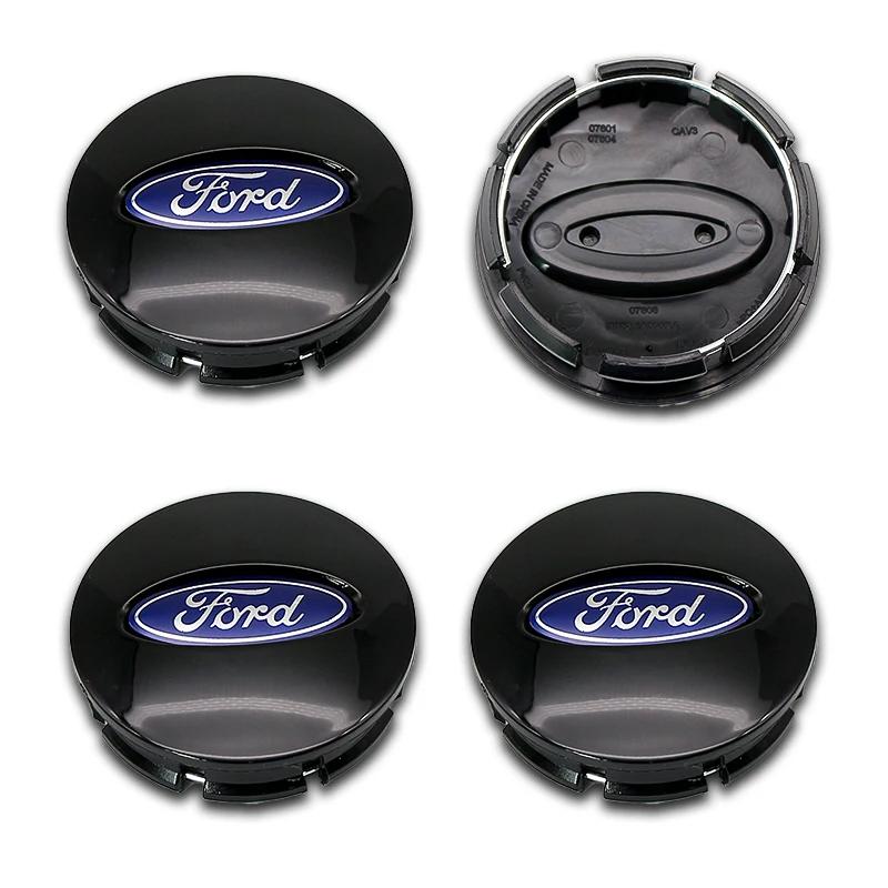 ABS 65mm Car Styling Wheel Center Hub Cap Emblem Logo Hub Cap Silver For Ford Fiesta Mondeo Fusion Explorer Escape Car Styling