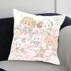 M-Mikko Katzenkissenbezug Kissenbezug Weich Niedlich Dekokissenbezug Für Auto Sofa Kissenbezug Polyester Mit Reißverschluss