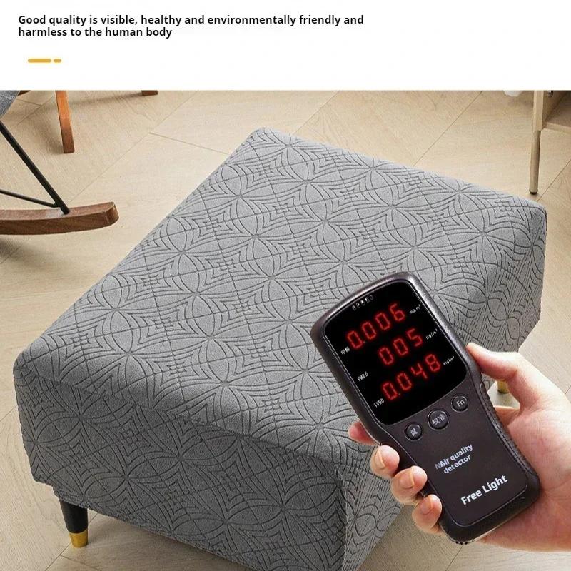 High Spandex Ottoman Slipcover Rectangle Footrest Footstool Protector Covers Stretch Fabric Storage Ottoman Covers Multiple Size