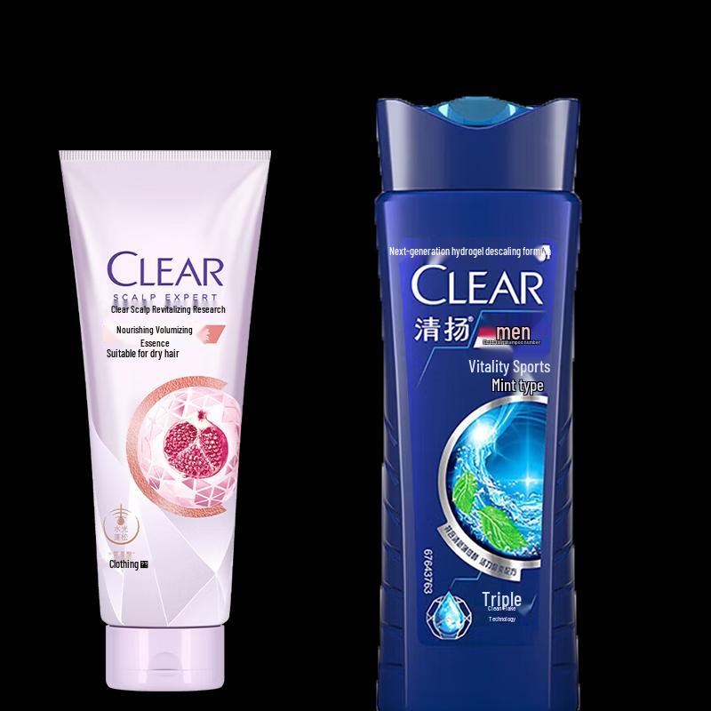 Clear Men s Anti-Dandruff Shampoo & Fluffy Hair Serum Set