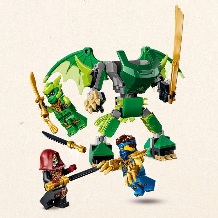 LEGO NINJAGO 71862 Pack de Combat : le Robot Dragon de Lloyd - Jeu Ninja 6 ans - Cadeau