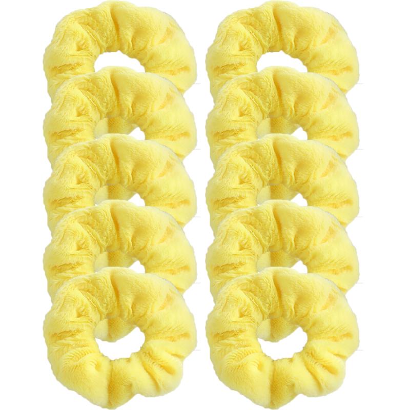Korean Style Plush Candy Color Hair Ring Woman Cute Sweet Fashion Scrunchie Hair Accessories