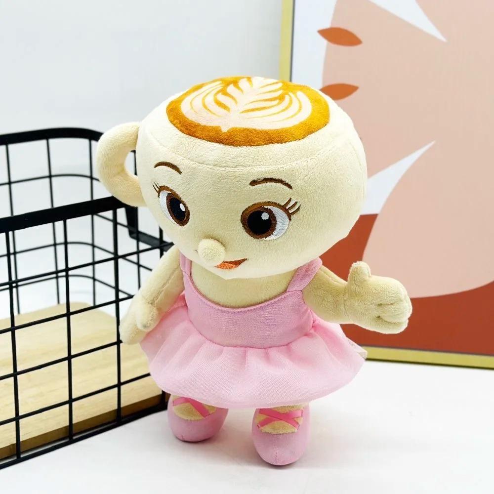 Anime Tung Tung Sahur Plyšové hračky Zvířata Šálek na kávu Vycpaná figurka Tralalero Tralala Žralok Plyšová panenka Merch Narozeninový Vánoční dárek