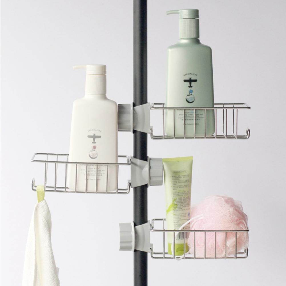 Faucet Storage Rack Stainless Steel Drain Rack with Hook for Kitchen Bathroom