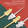 Durable Stainless Steel Christmas Spoon Set 4Pcs Adorable Snowman Santa Tree Handle Flatware for Daily Xmas Dining Use
