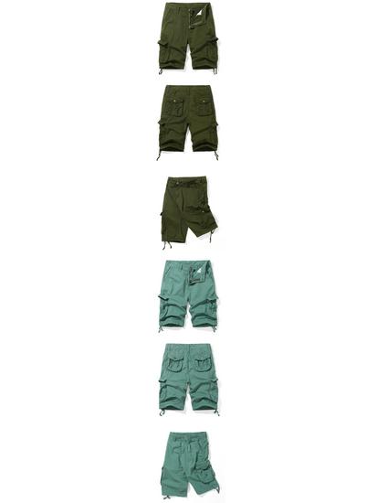 2025 Summer Plus Size Multi-Color Camouflage Cargo Shorts with Multi-Pockets