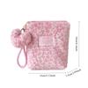 Furry Leopard Print Makeup Bag Case Portable Student Cosmetics Brush Organizer Hand Carry Earphone Pouch Lipstick Case Bags