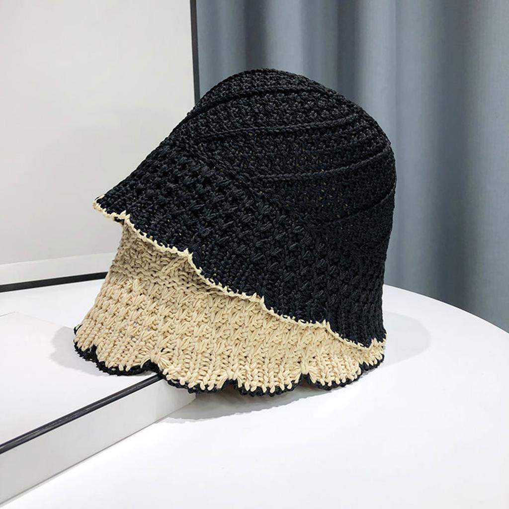 Knit Bucket Hat for Womens Handmade Foldable Floppy Fisherman Hat Knit Hat Fashion Cute Vintage and Casual