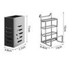 Plateau d'égouttage anti-rouille 304 Étagère de rangement multifonctionnelle pour ustensiles de cuisine pour armoires de cuisine Étagère à vaisselle à deux niveaux en acier inoxydable