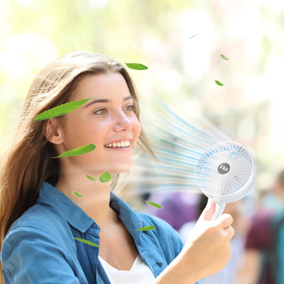 Gnobogi Multifunctional Desktop Shelf Fan Four in one Handheld Fan Wall mounted Fan Silent Home Charging on Clearance