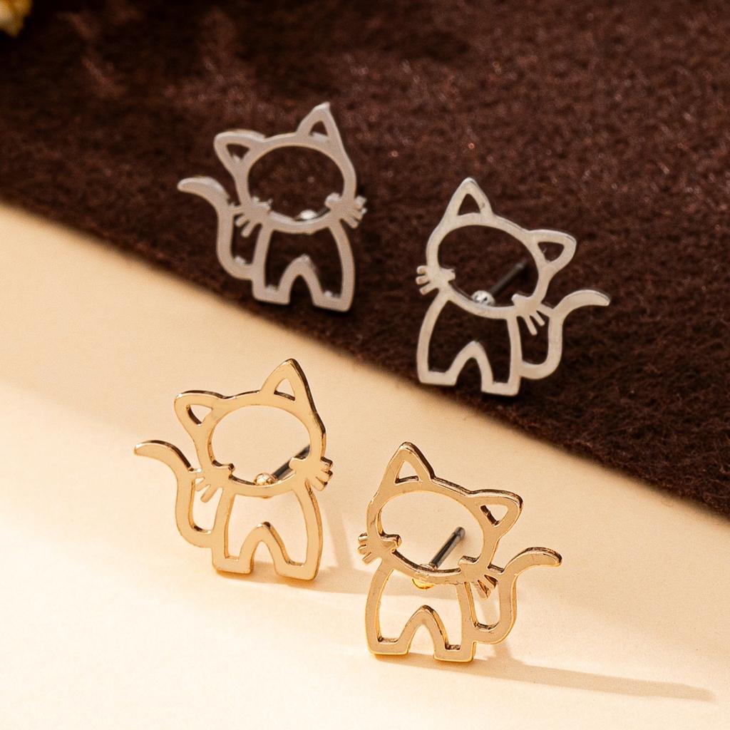 Women's Earrings Cute Animal Cat Earrings Suitable for Daily Wear and Gift Giving