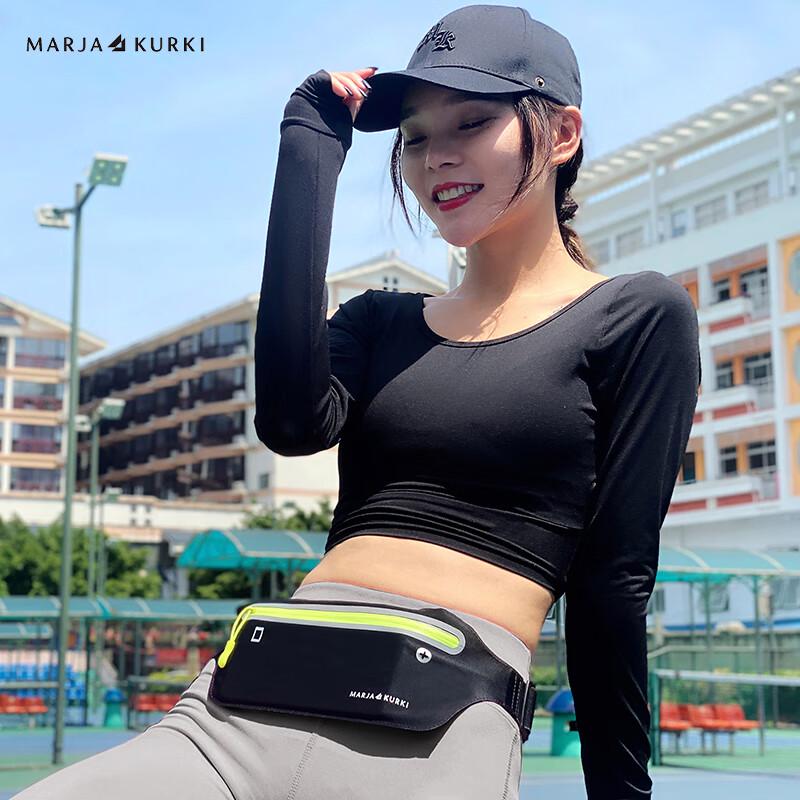 Унисекс беговая поясная сумка Maria Gucci с портом для наушников 11.5x33.5 cm