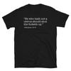 He Who Hath Not A Uterus Pro-Choice Roe Vs. Wade Short-Sleeve Unisex T-Shirt