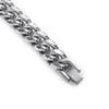 Men's Fashionable Polished Cuban Link Necklace - Thick Titanium & Stainless Steel Chain with Clasp