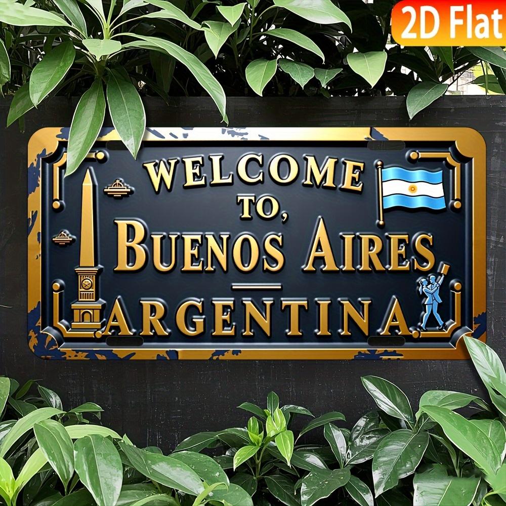 2D Flat Product, 1pc, Aluminum License Plate, for Decoration Only, Vintage Metal Aluminum Sign, Wall Hanging Decorative Plaque