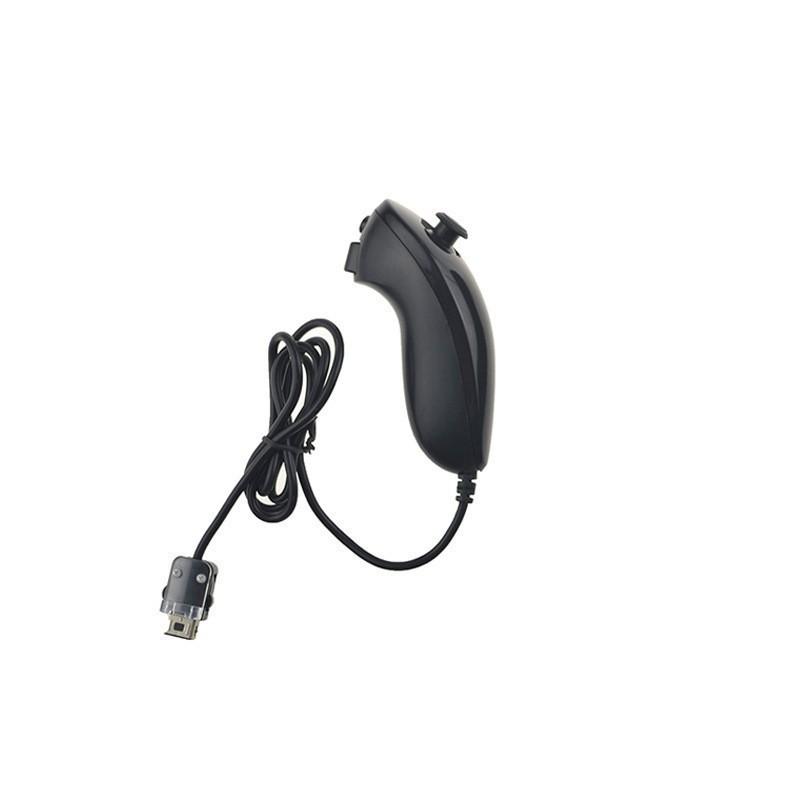 Remote Handle Nunchuck Gamepad for Nintendo Wii Controller Joystick Built-in Motion Plus With Silicone Case