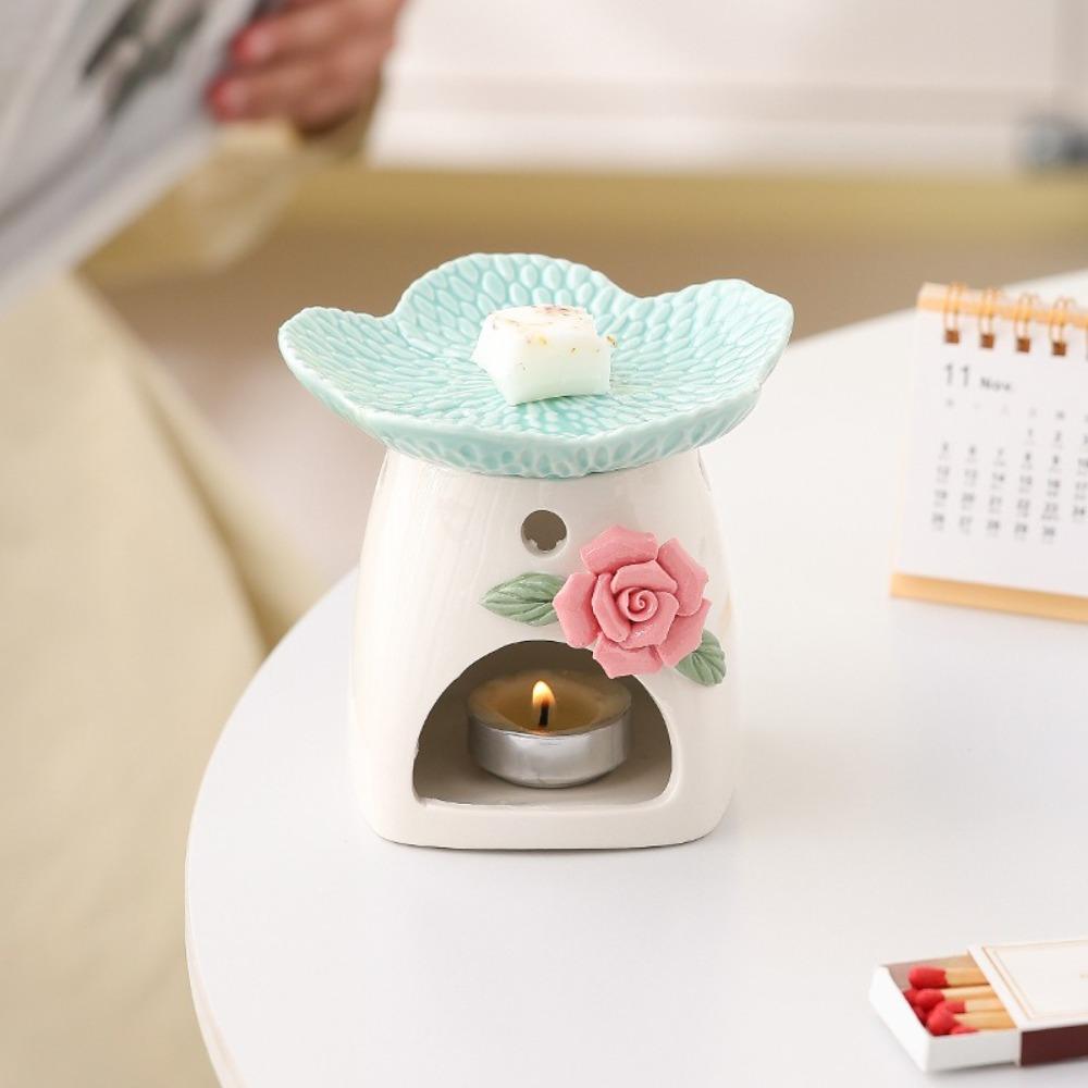 Eco-Friendly Flower Aromatherapy Stove Heat Resistant Essential Oil Diffuser  Yoga Room
