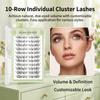 Doe Lashes Enhanced Volume Effect Segment False Eyelashes for Natural Look