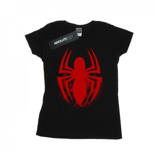 

Marvel Womens/Ladies Spider-Man Logo Emblem Cotton T-Shirt XXL білий