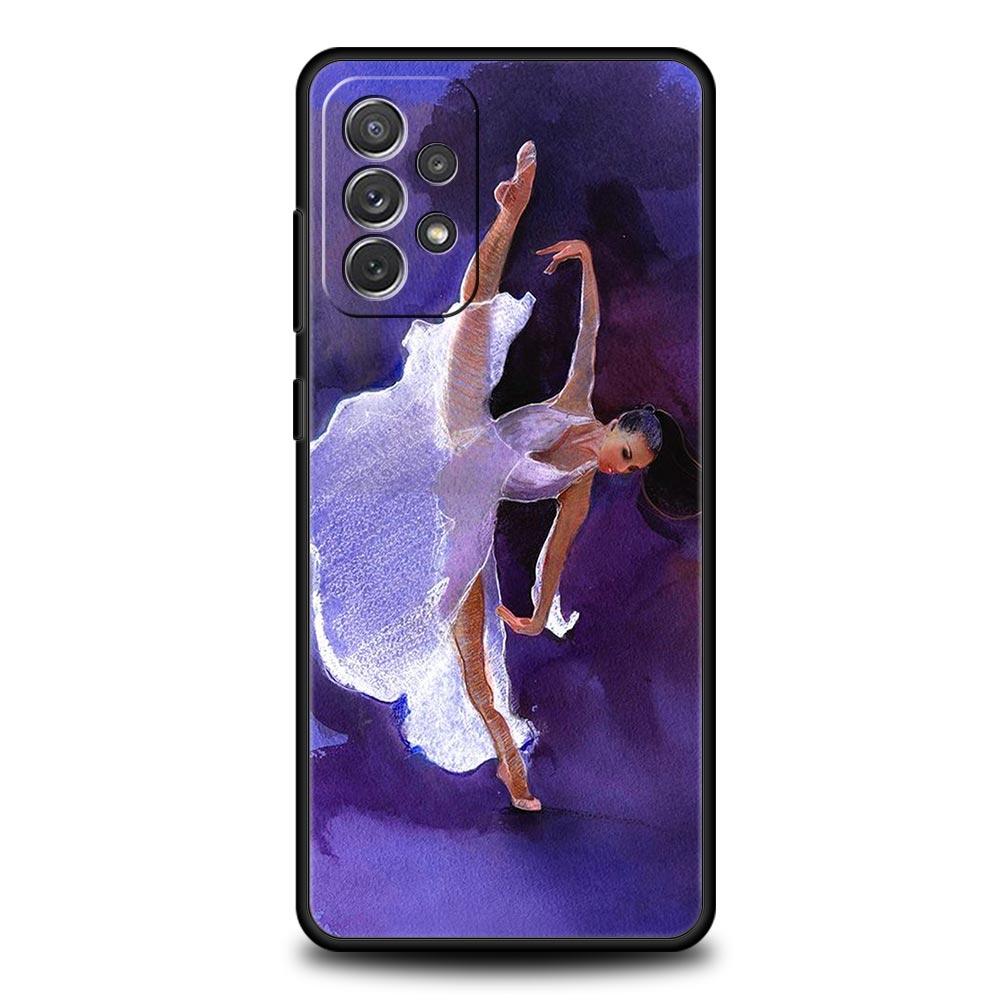 Gymnastics Water Color Case for Samsung A51 A71 A21S A12 A11 A15 A25 A31 A41 A23 A33 A53 A73 A03S A05S A13 5G A35 A55 Cover