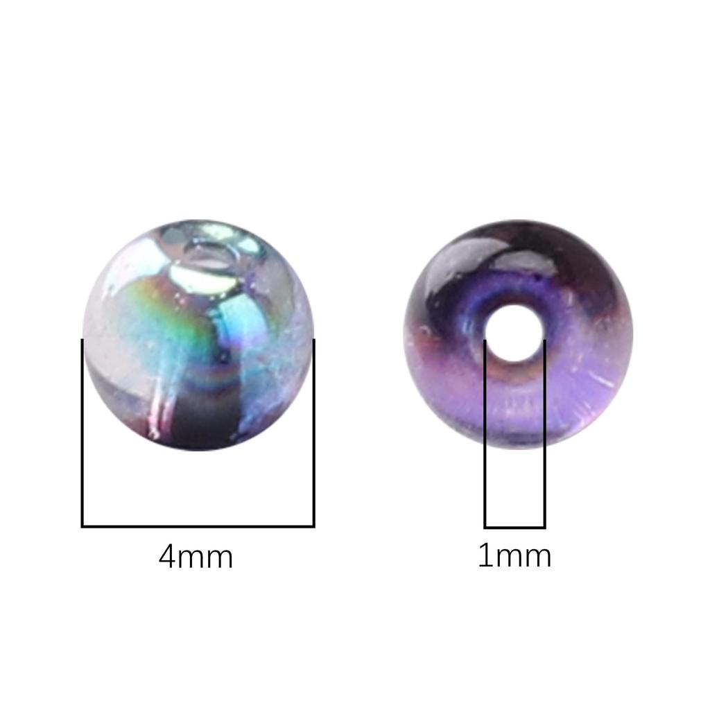 Skleněné české kulaté korálky Pokročilý gradientní barva Semínkové distanční korálky Pro výrobu šperků Příslušenství