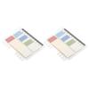 2set 6 Colors Transparent Sticky Notes Self-Adhesive PET Sticky Notes  File Classification