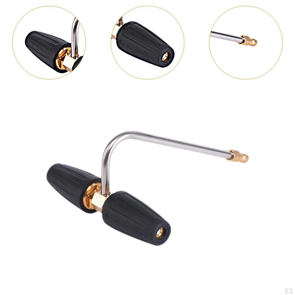 Vysokotlaká rozprašovací tryska 360° Profesionální Rychlospojka 1/4in Adaptér 4000PSI Nerezová ocel