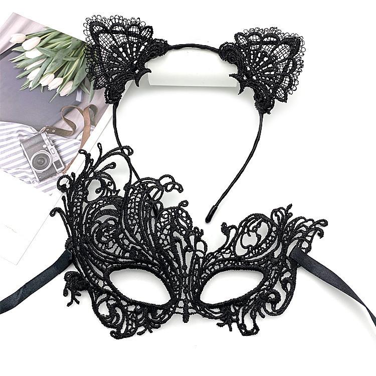 

Halloween Sexy Black Lace Headband Mask With Handmade Craft For Costume Parties Phoenix