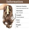 10-Zoll-Klauenclip zum Anklipsen von Pferdeschwänzen, gewellte Pferdeschwänze, synthetisches blondes Haar, natürliche Haarverlängerung, Haarclip für Frauen, für den täglichen Gebrauch