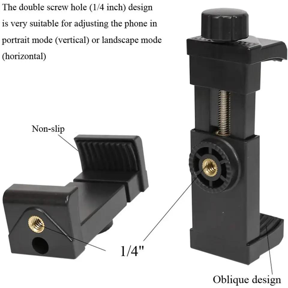 Hands Free Adjustable Head Strap Mount First Person View Phone Holder for Vlogging Cycling Skiing with Smartphone Safety Lanyard