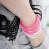 10 Stück Damenmode Bonbonfarbe Gummi Haargummis Elastische Haargummis Silikon Haarband Scrunchies Armband Mädchen Accessoires